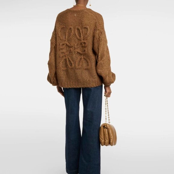 Loewe Anagram mohair and wool-blend cardigan - Picture 4 of 14